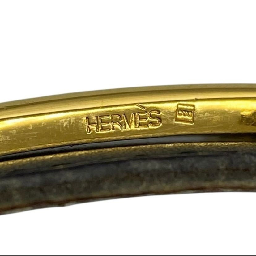 Hermes Belt Gold Black — view 2