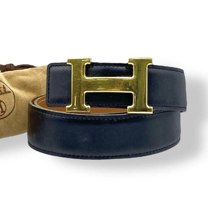 Hermes Belt Gold Black