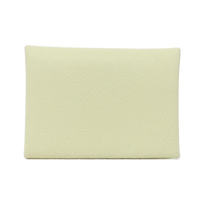 Hermes Calvi Duo Coin Case Jaune Milton