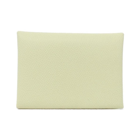 Hermes Calvi Duo Coin Case Jaune Milton