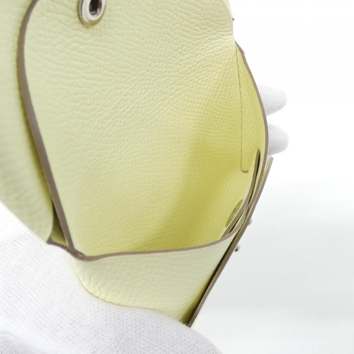 Hermes Calvi Duo Coin Case Jaune Milton — view 5