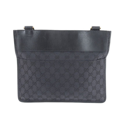 Gucci GG Canvas 019 Leather Shoulder Bag Crossbody Messenger Business Ree — view 2