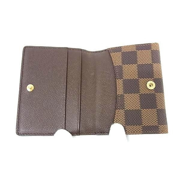 Louis Vuitton Coin Case Damier Lladro Ebne Leather — view 4