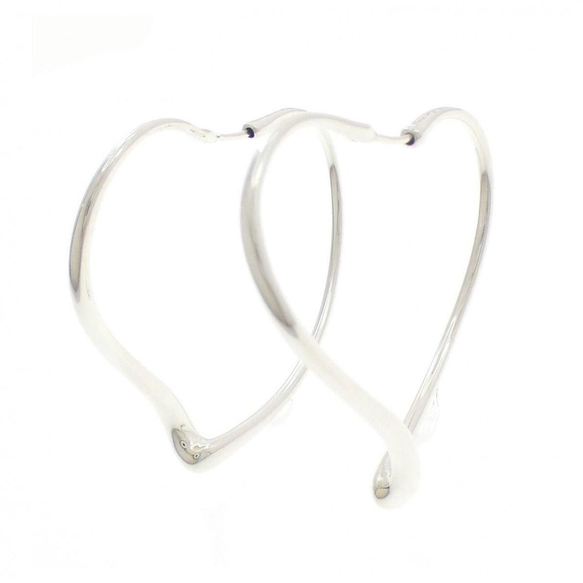 Tiffany Open Heart Hoop Earrings