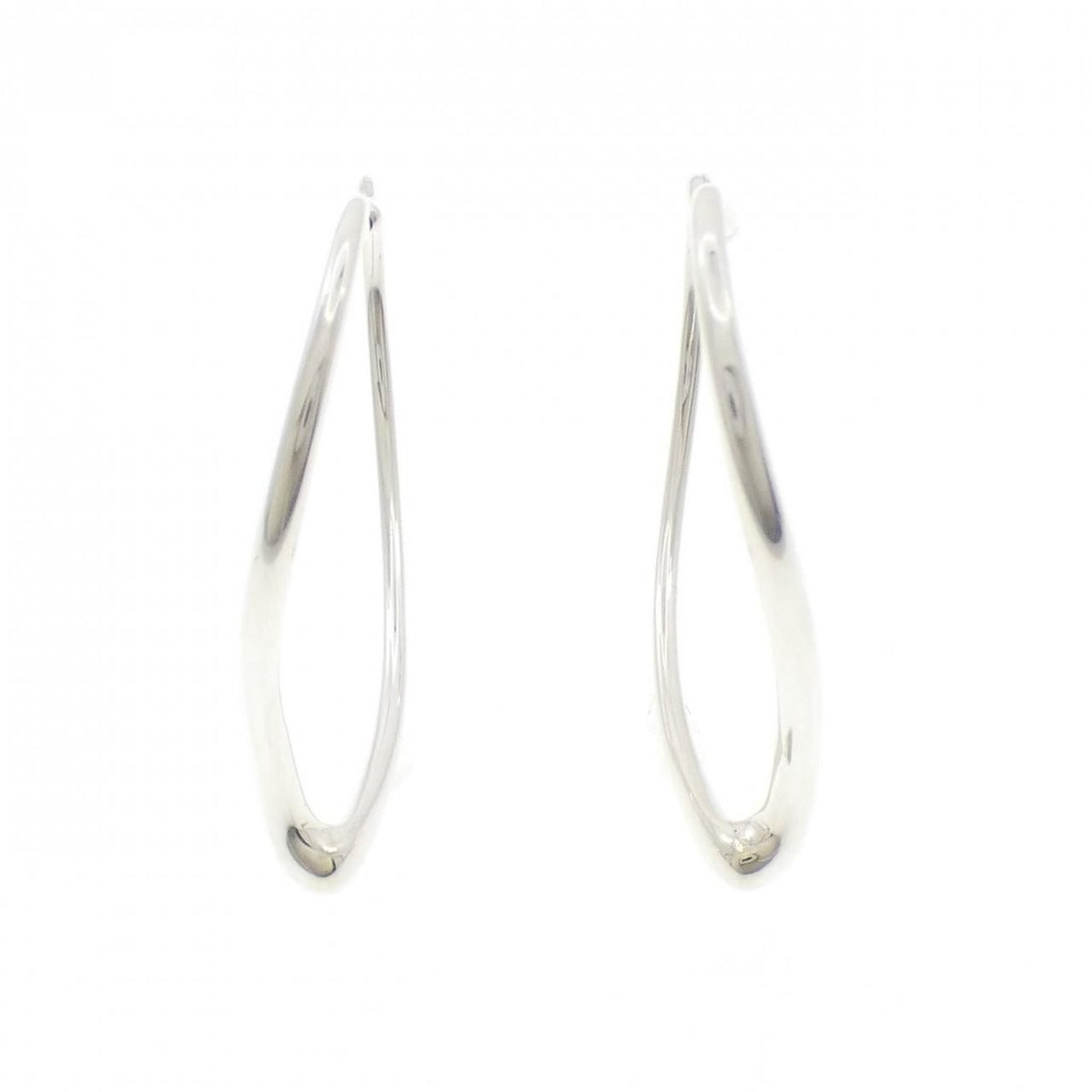 Tiffany Open Heart Hoop Earrings — view 2