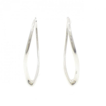 Tiffany Open Heart Hoop Earrings — view 2