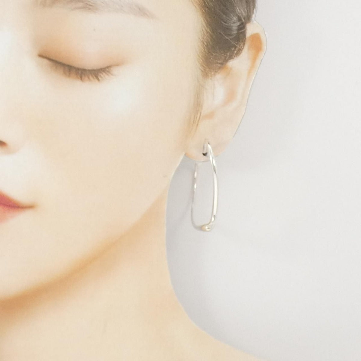 Tiffany Open Heart Hoop Earrings — view 4