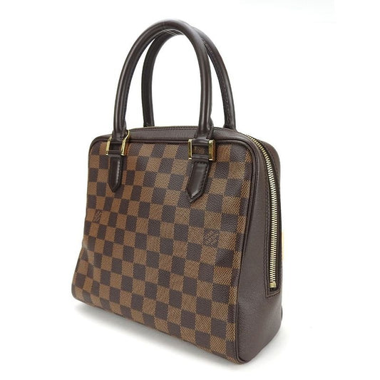 Louis Vuitton Handbag Brera Damier Ebene Goldhardware Leather Everyday