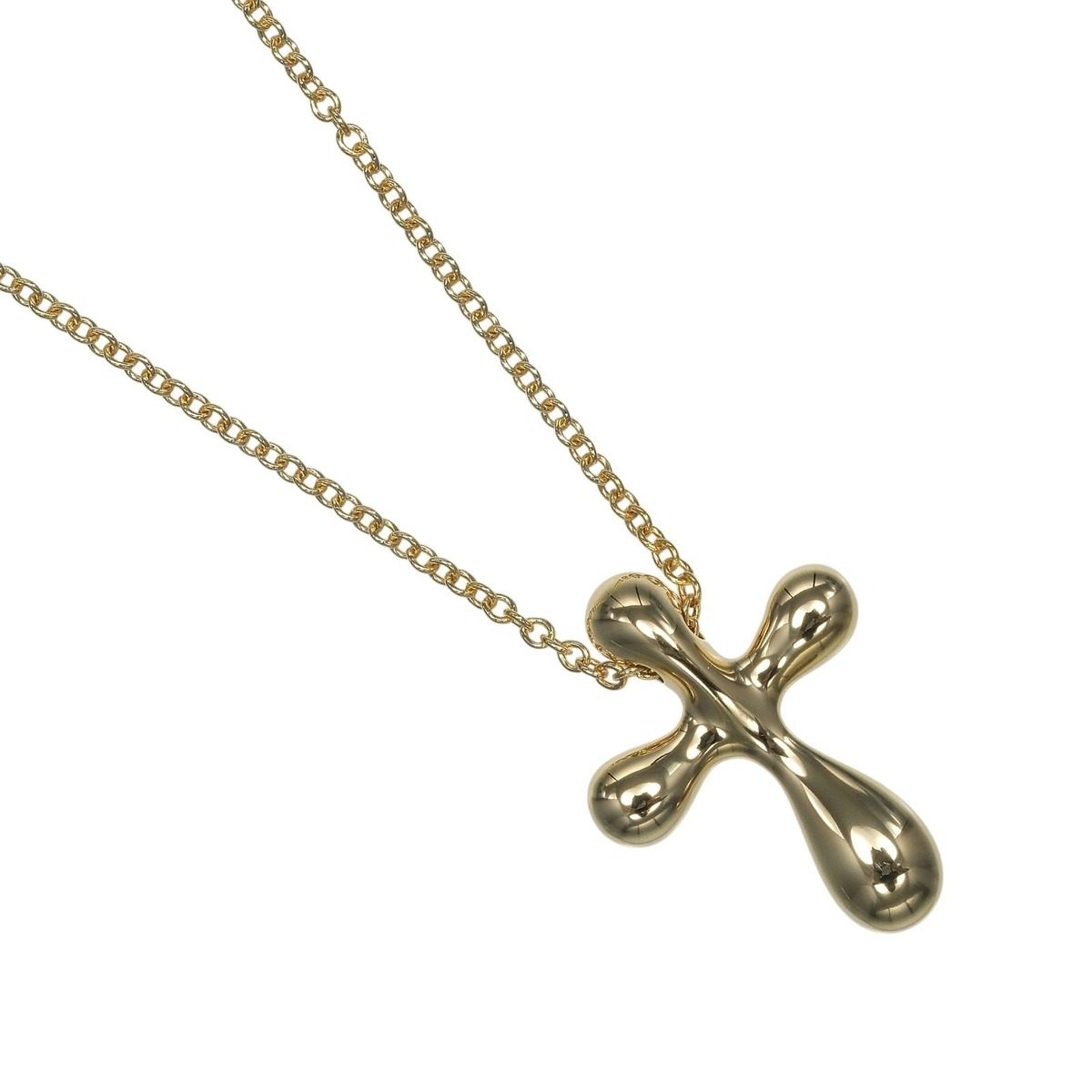 Tiffany & Co Small Cross 18k Yellow Gold Necklace