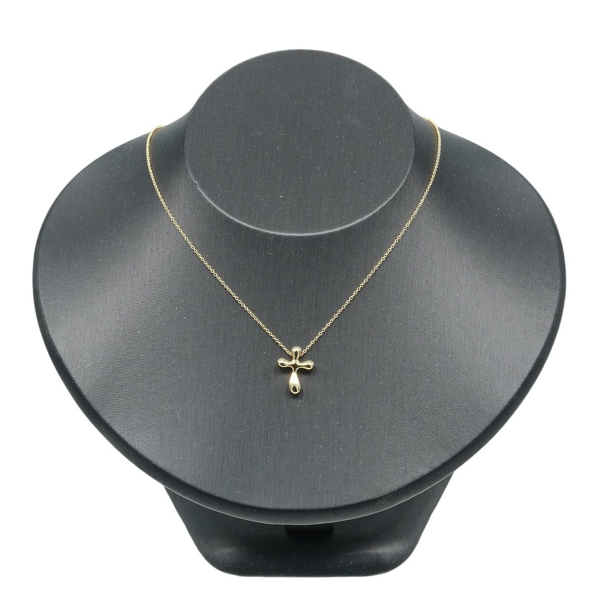 Tiffany & Co Small Cross 18k Yellow Gold Necklace — view 2