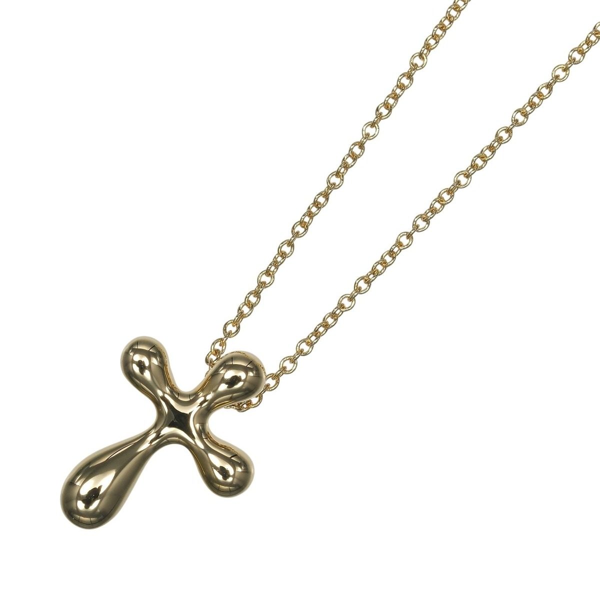 Tiffany & Co Small Cross 18k Yellow Gold Necklace — view 3