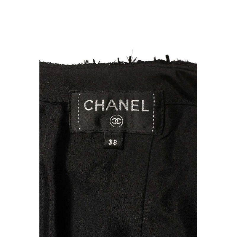 Chanel Silk Lame Skirt Women 38 — view 3
