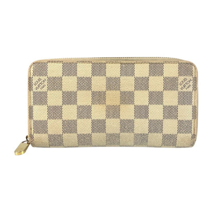 Louis Vuitton Damier Azur Zippy Wallet White Long