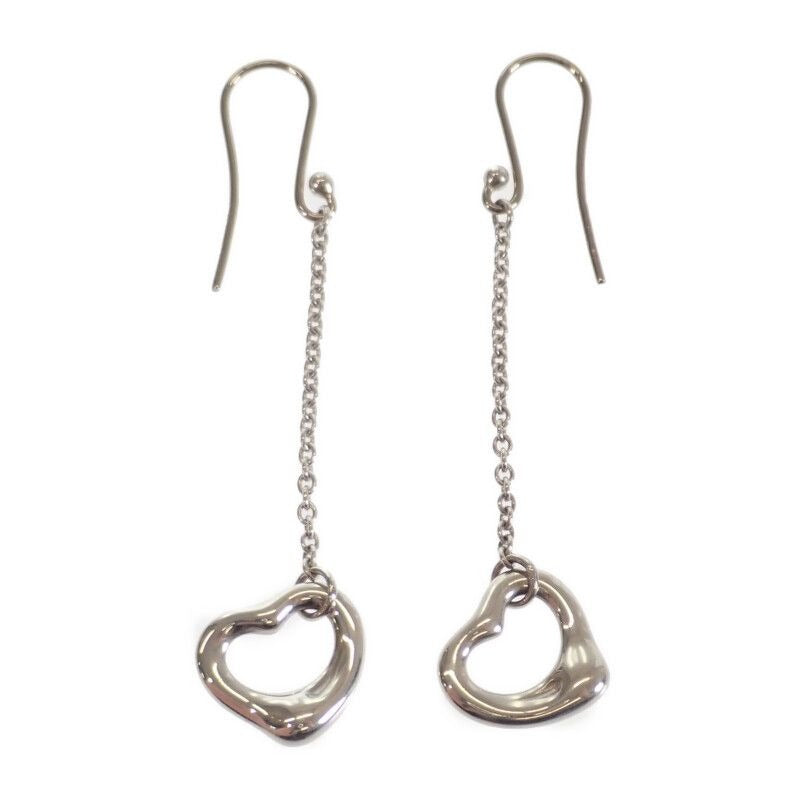 Tiffany & Co Open Heart Drop Earrings AG 925 Silver