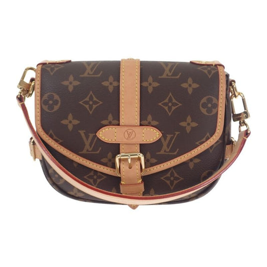 Louis Vuitton Saumur BB Monogram Shoulder Bag Handbag 2-Way