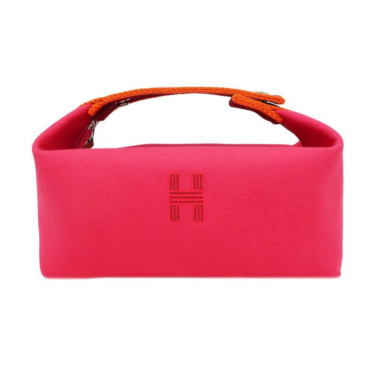 Hermes Brid A Black PM Handbag Pouch Hibiscus Pink