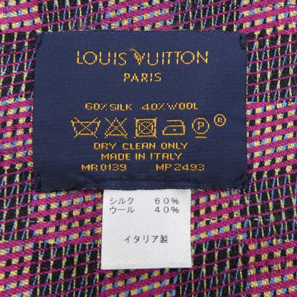 Louis Vuitton LV Pop Shawl Black Blue Yellow Purple — view 3