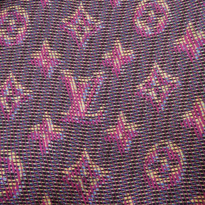 Louis Vuitton LV Pop Shawl Black Blue Yellow Purple — view 4