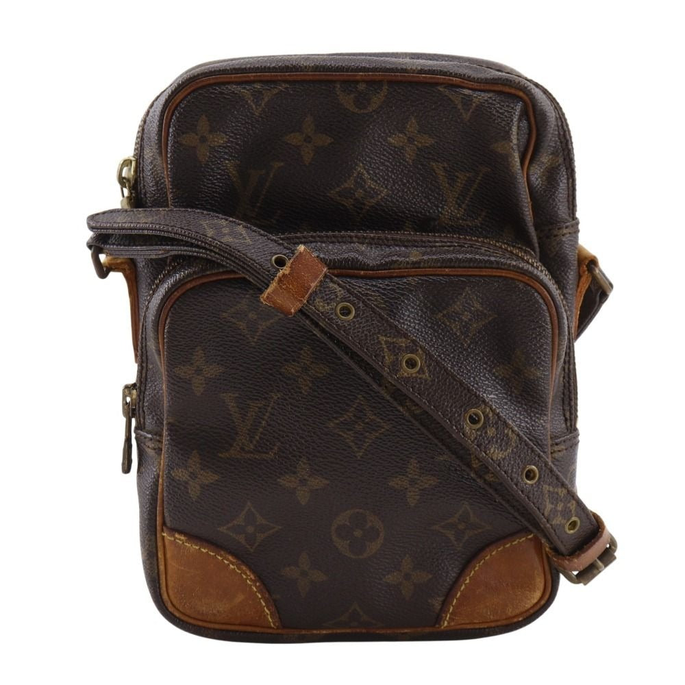 Louis Vuitton Amazon Vintage Monogram Canvas Brown Shoulder Bag