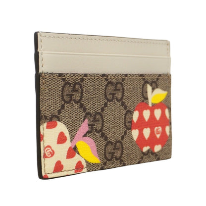 Gucci Card Case GG Canvas Abbey Brown White — view 2
