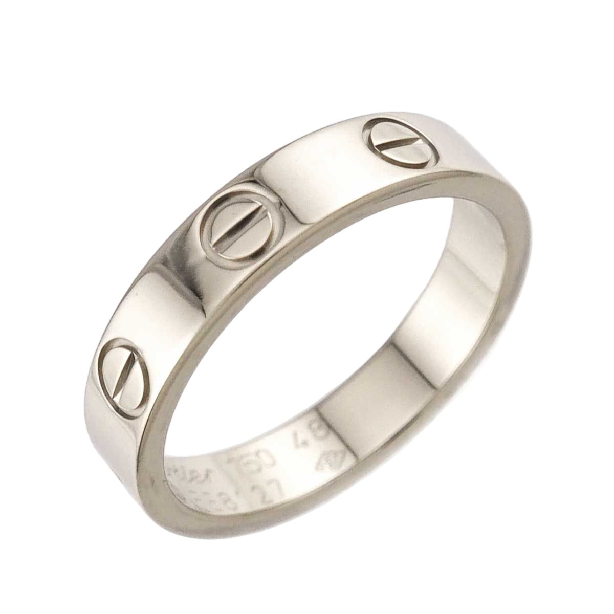 Cartier Mini Love 48 Ring 18k WG White Gold 750