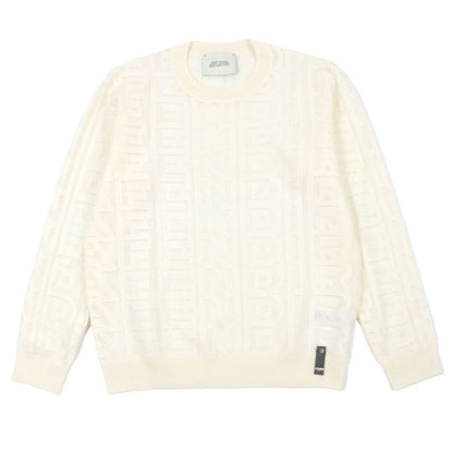 Fendi Marc Jacobs 2022 Fzx131 Wool 77% Logo Allover Pattern