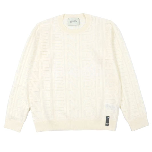 Fendi Marc Jacobs 2022 Fzx131 Wool 77% Logo Allover Pattern