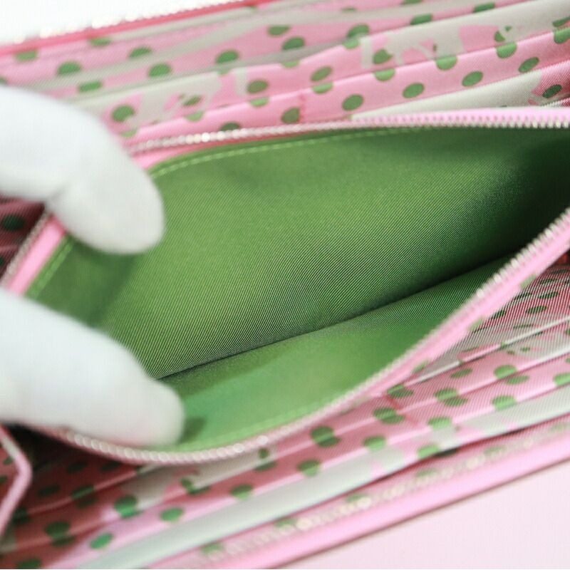 Hermes Azap Long Silk in Wallet Epsom Rose Confetti Silver Y-engraved — view 4