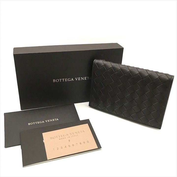 Bottega Veneta Intrecciato Wallet Card Case Brown