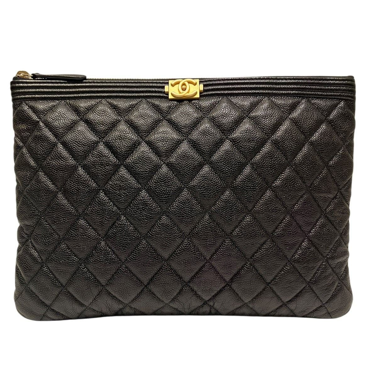 Chanel Clutch Caviar Leather