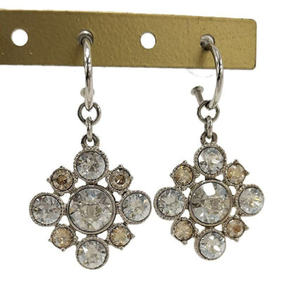 Chanel Earrings Line Stone CC Logo