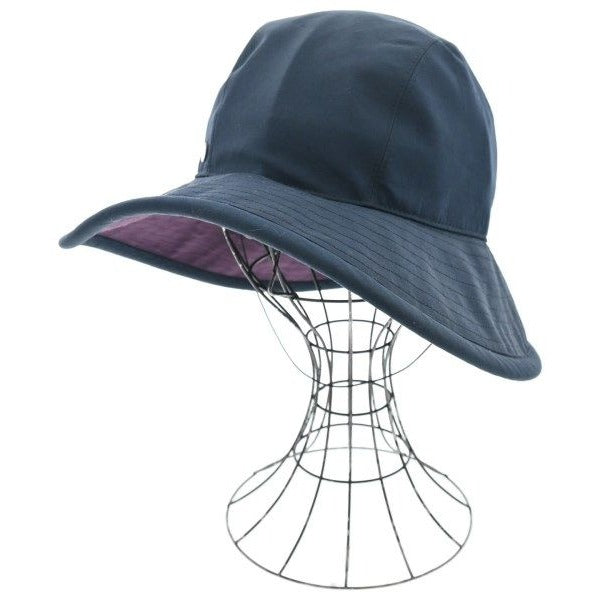 Hermes Hat Cotton Silk Navy Blue