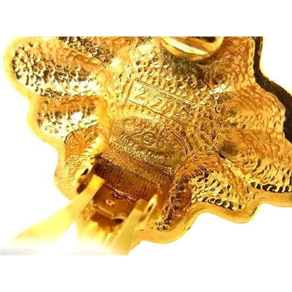 Chanel Coco Mark Gold Metal Faux Pearl Clip-on — view 3