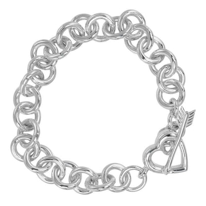 Tiffany & Co Heart Arrow Toggle Silver 925 33.5