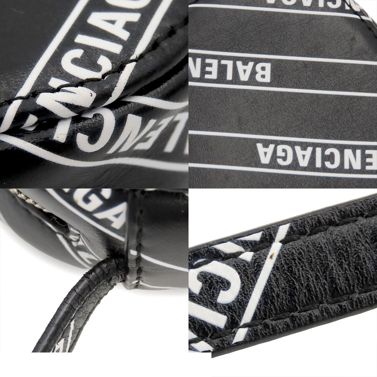 Balenciaga Everyday Camera Bag XS Black White Leather — view 8