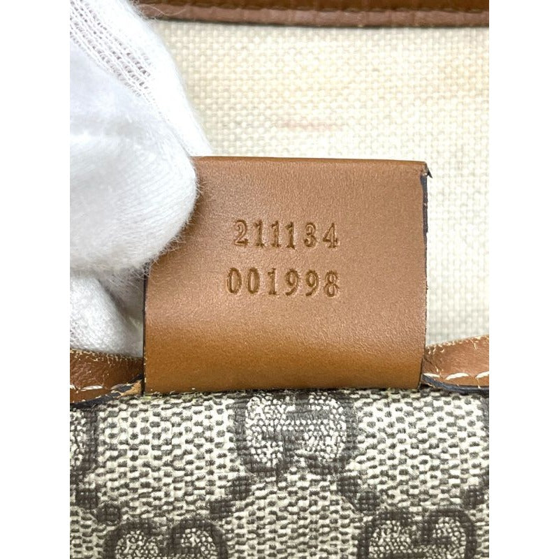 Gucci GG Supreme Tote Bag Brown — view 10