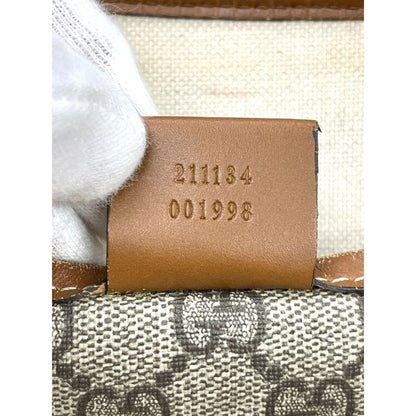 Gucci GG Supreme Tote Bag Brown — view 10