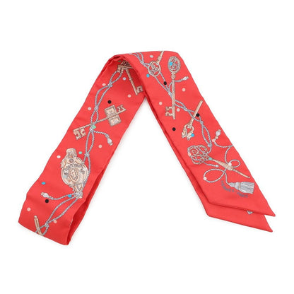 Hermes Scarf Twill les Cles a Pois Silk
