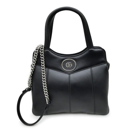 Gucci Petit GG Small Hand Bag Black 2-Way Chain