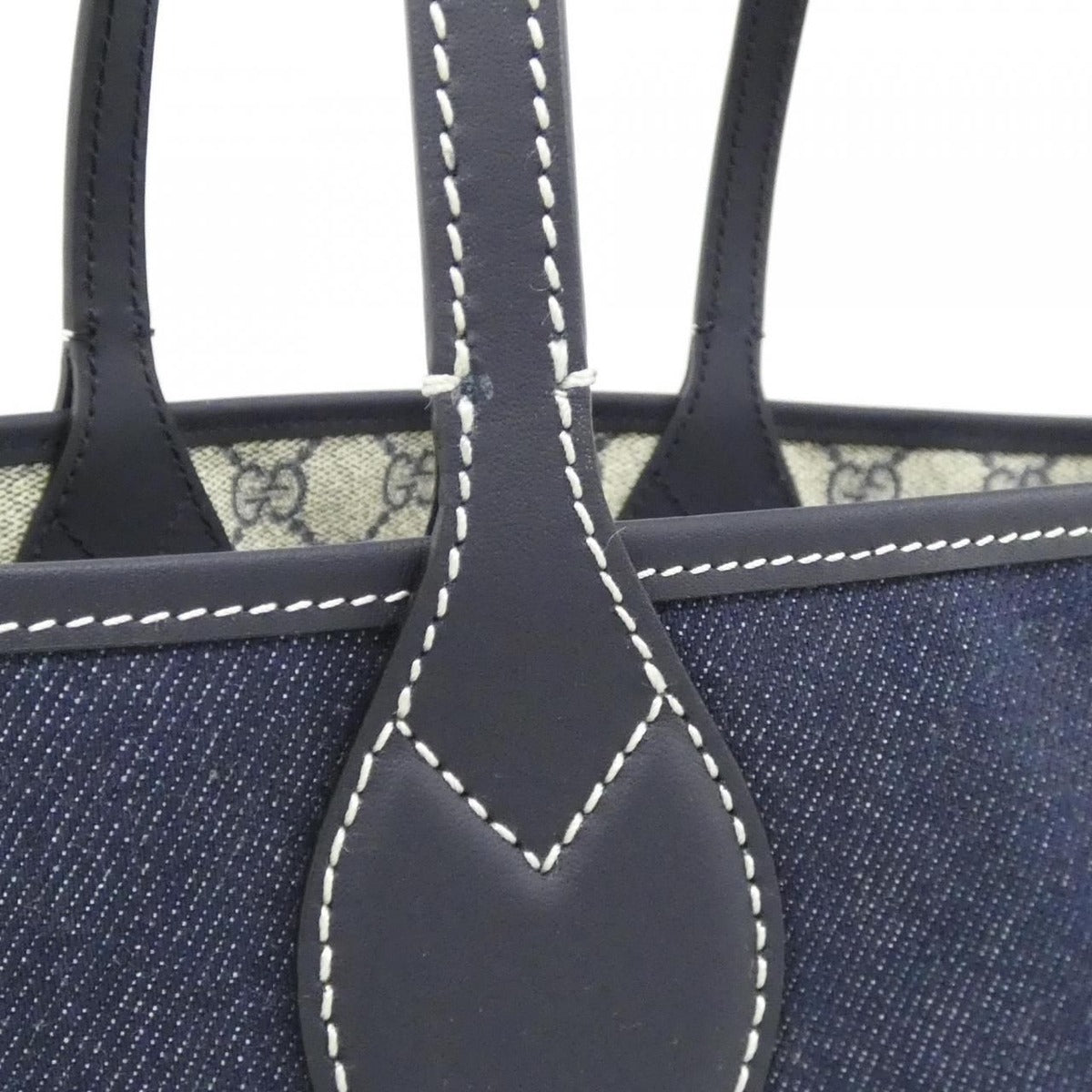 Gucci Totissima Bag Canvas Denim Dark Blue — view 6