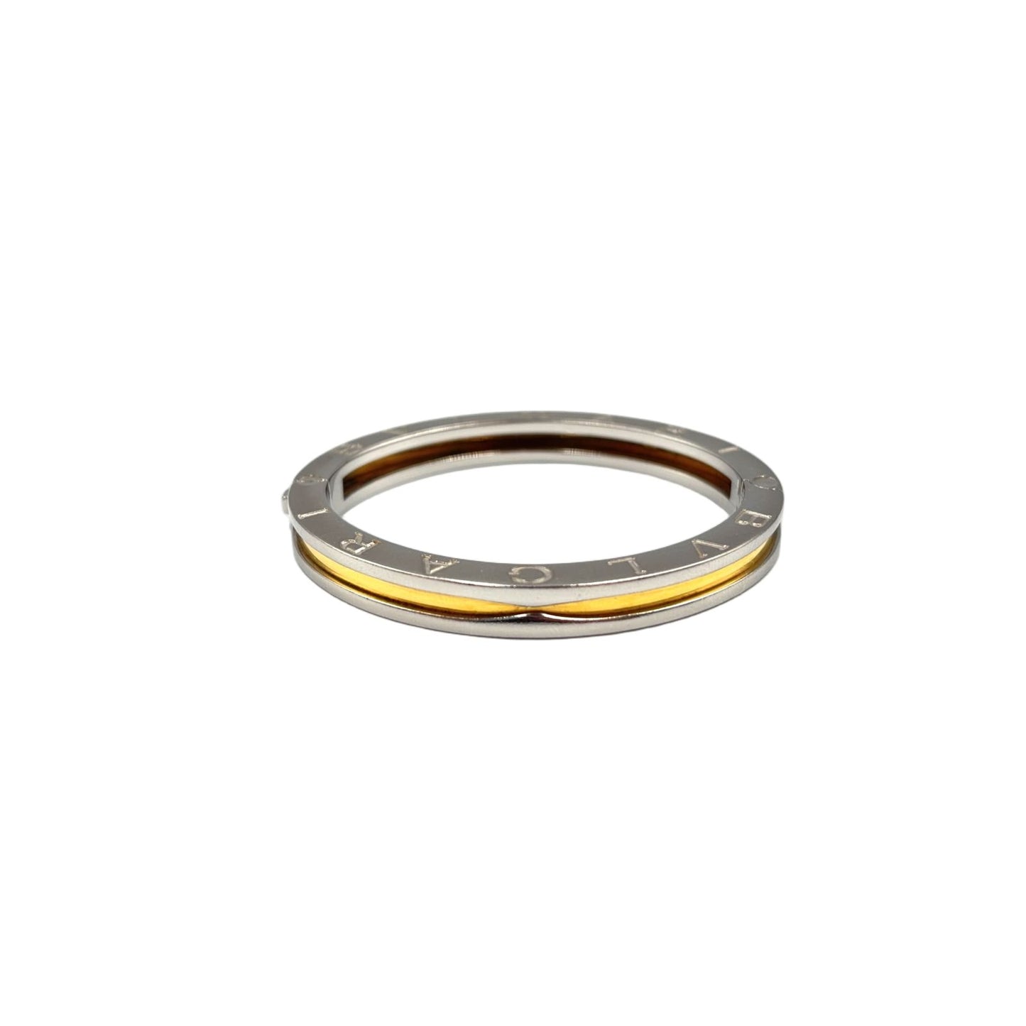 Bvlgari B-zero One Yellow Gold Silver Bangle Bracelet