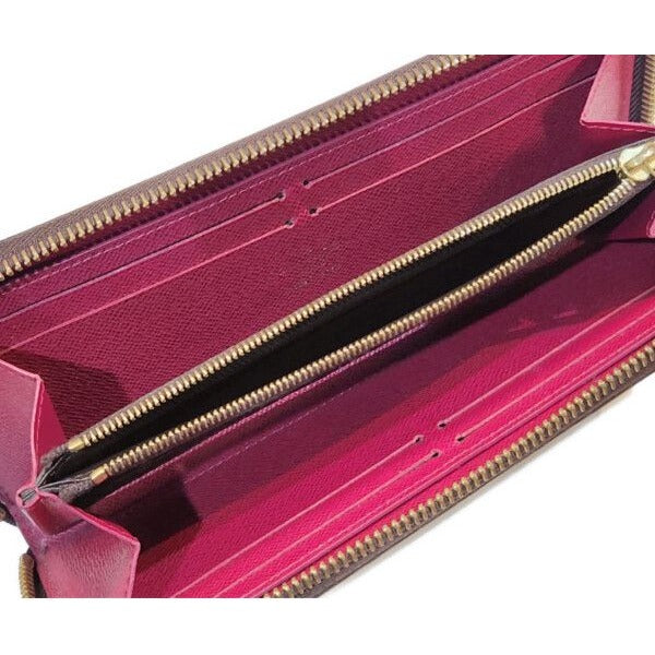 Louis Vuitton Portefeuille Clemence Monogram Fuchsia Zip Around Wallet — view 8