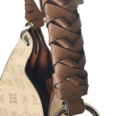 Louis Vuitton Monogram Carmel Hobo Mahina Leather Shoulder Tote Bag