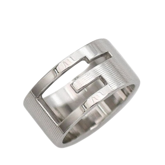 Gucci G Cut Ring Silver 032661 09840 8106 Ring
