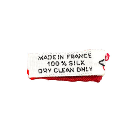 Hermes Carre 90 Brides de Gala Silk White Red Scarf — view 2