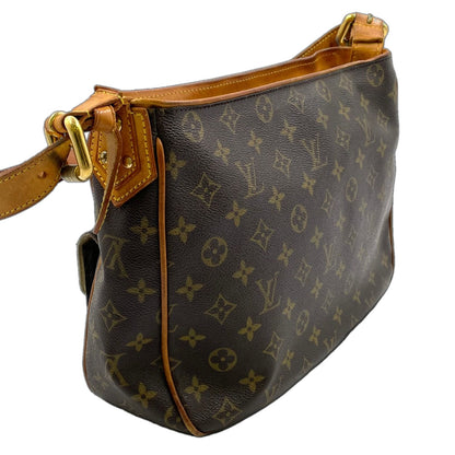 Louis Vuitton Hudson GM Monogram Leather Brown Shoulder Bag Gold — view 2