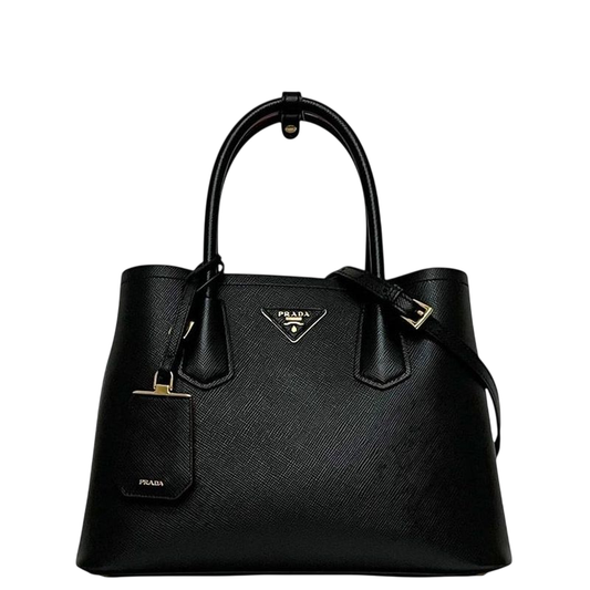 Prada 2 Way Bag Black NERO 1bg887 Excellent Condition Saffiano