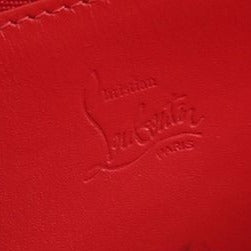 Christian Louboutin Calfskin Panettone Spiked Zip Around Wallet Black