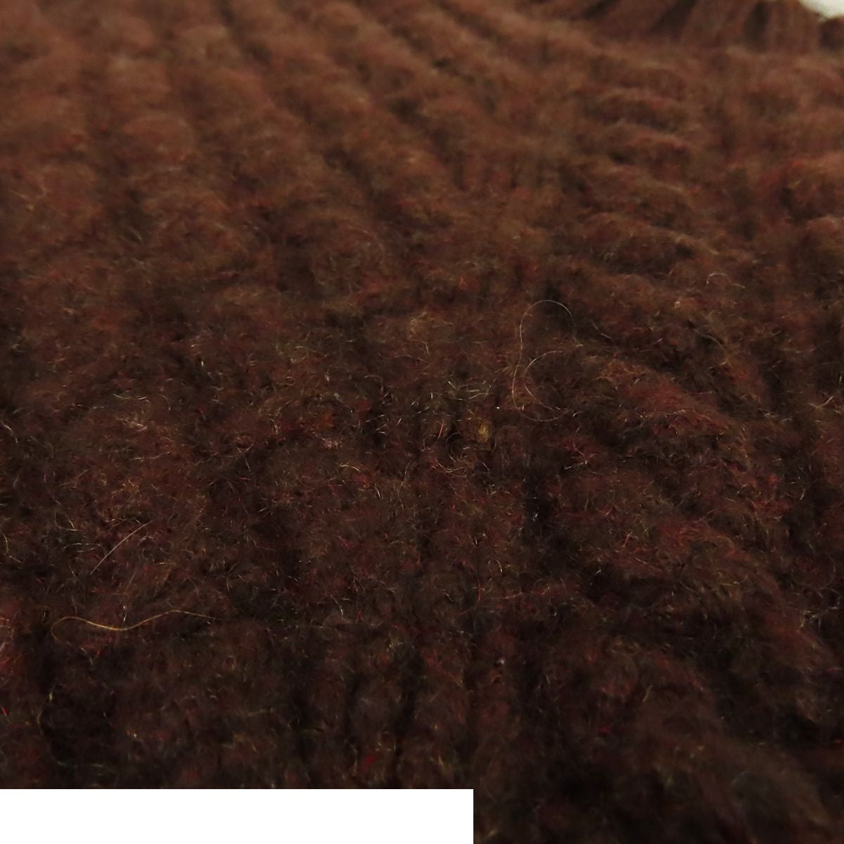 Hermes Knit Brown Cashmere Wool Allan Pattern Top Sweater 34 — view 4