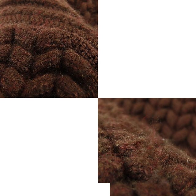 Hermes Knit Brown Cashmere Wool Allan Pattern Top Sweater 34 — view 7
